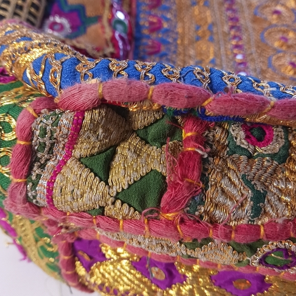 Womens Banjara Handbag Boho Embroidered Colorful Handmade Gypsy Large - Picture 15 of 15